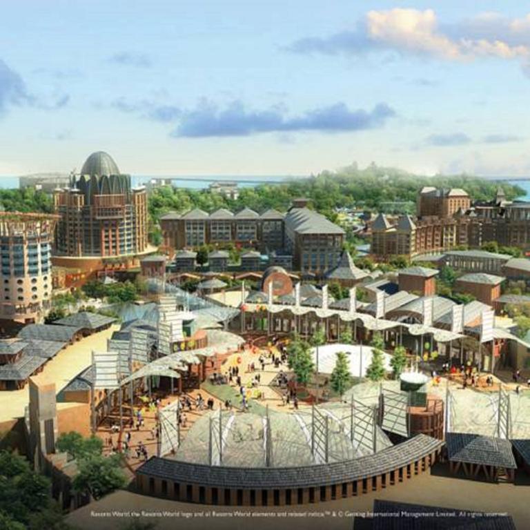 Resorts World Sentosa - Festive Hotel Singapore Eksteriør billede The proposed new town of East of the M62
